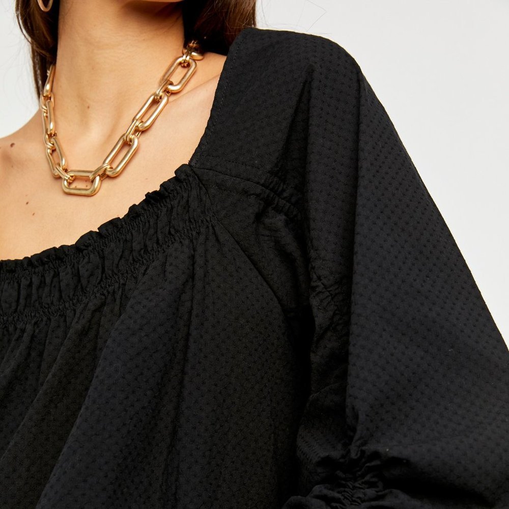 🎉LAST CHANCE🎉 NWT Free People Brynn Tunic / Black - Picture 5 of 7